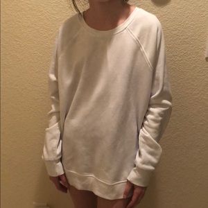 White oversized hoodie